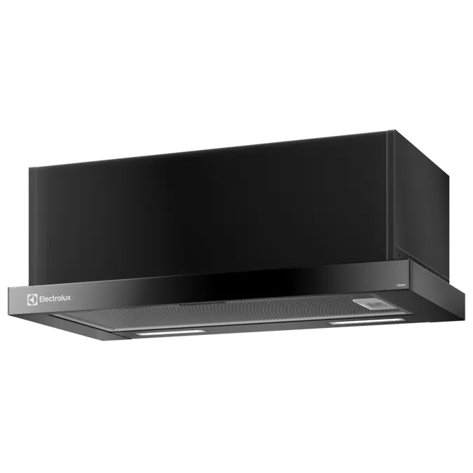 Black Retractable Range Hood 60cm