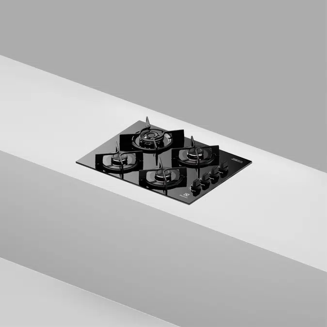 Cooktop 4 Bocas Electrolux Gás Experience Mesa Vidro, Tripla Chama e Grade de Ferro Fundido (KE4GC)