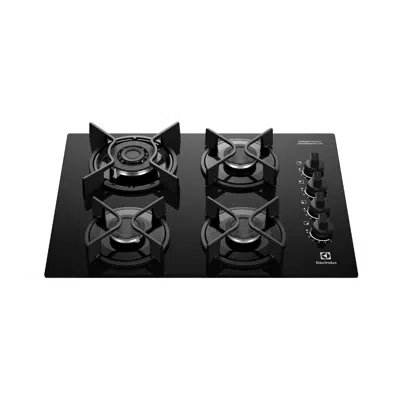 Image for Cooktop 4 Bocas Electrolux Gás Experience Mesa Vidro, Tripla Chama e Grade de Ferro Fundido (KE4GC)