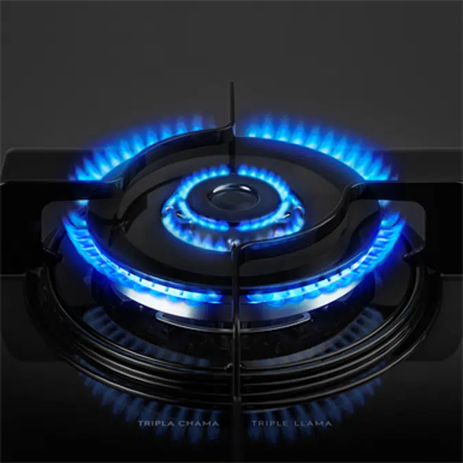 Gas hob with 4 burners