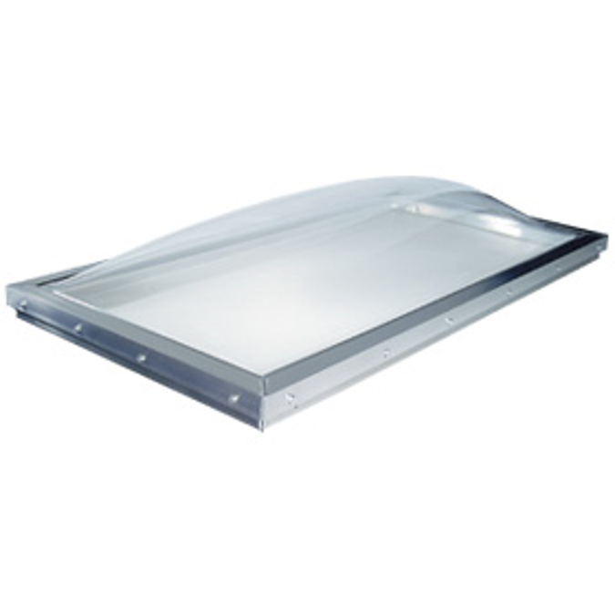 Commercial Custom size Curb Mount Domed Skylight (CT/CS) for roof slopes 0 - 60 degrees