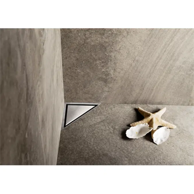Triangular shaped shower drain - Aqua Jewels Delta