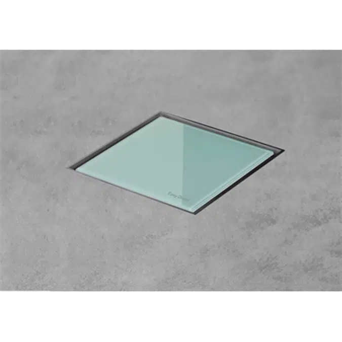 Square shaped shower drain - Aqua Jewels Quattro