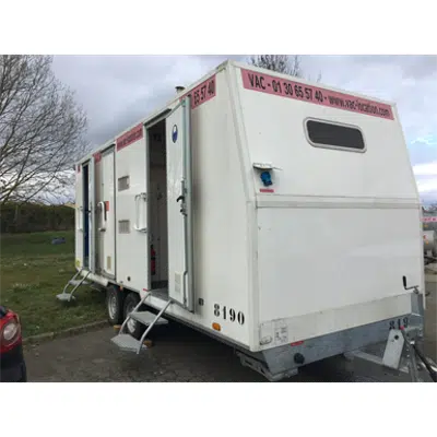 Imagem para 10-Person Construction Trailer With Shower}