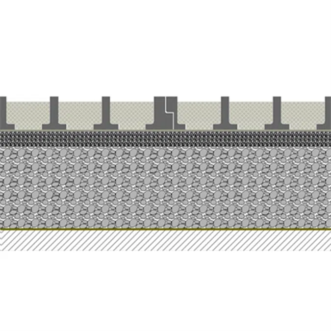 100% gravier sur Fondation Minérale - système complet O2D