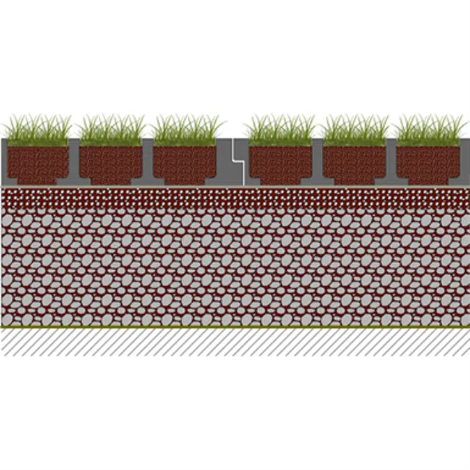 Firemen access on fertile foundation  - complete O2D system