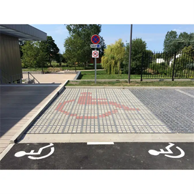 Person with reduced mobility parking place