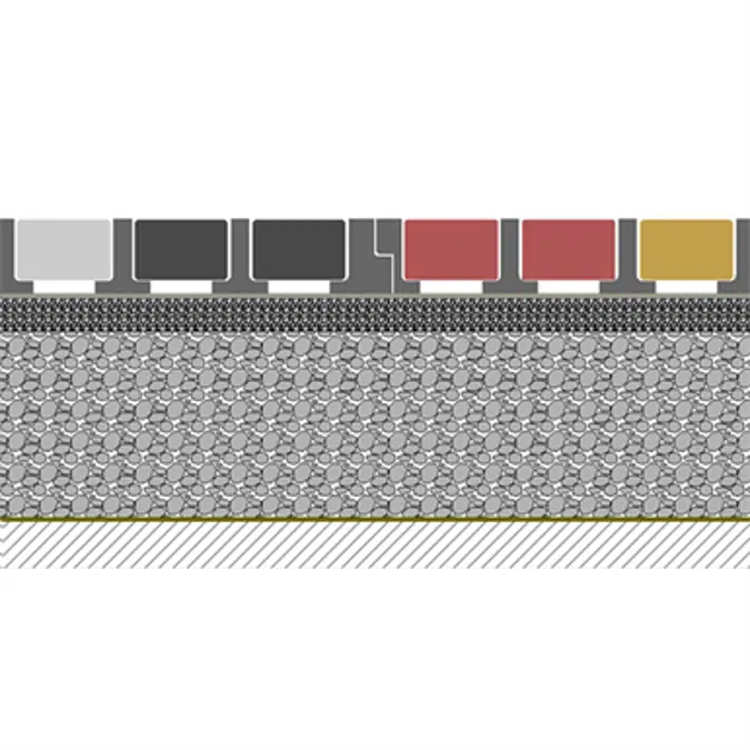 100% pavé sur Fondation Minérale - système complet O2D