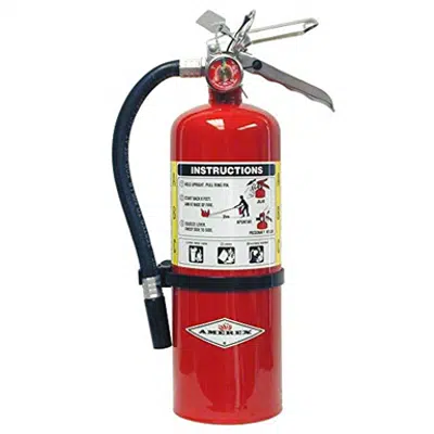 afbeelding voor Amerex B402 5lb ABC Dry Chemical Class A B C Fire Extinguisher with Wall Bracket