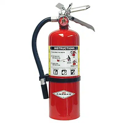 Image for Amerex B402 5lb ABC Dry Chemical Class A B C Fire Extinguisher with Wall Bracket