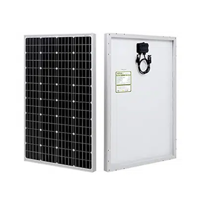 billede til HQST 100D-SSP 100 Watt 12 Volt Monocrystalline Solar Panel