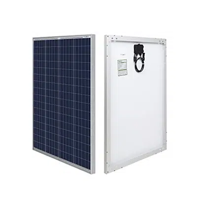 HQST 100P 100 Watt 12 Volt Polycrystalline Solar Panel için görüntü