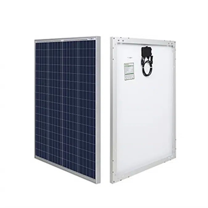 HQST 100P 100 Watt 12 Volt Polycrystalline Solar Panel