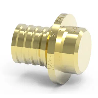 画像 Brass end cap for PEX pipes