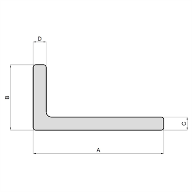 Objetos BIM ¡Descarga gratis! L Profile Special Hot Extruded Steel
