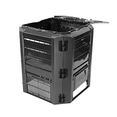 画像 Good Ideas CW-ECOS Compost Wizard Eco Square Composter, Black
