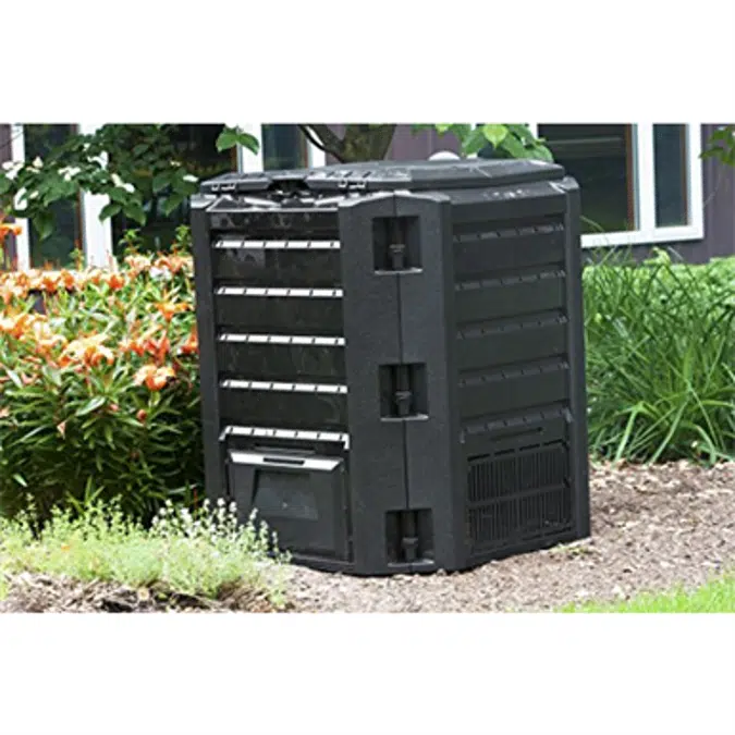 Good Ideas CW-ECOS Compost Wizard Eco Square Composter, Black