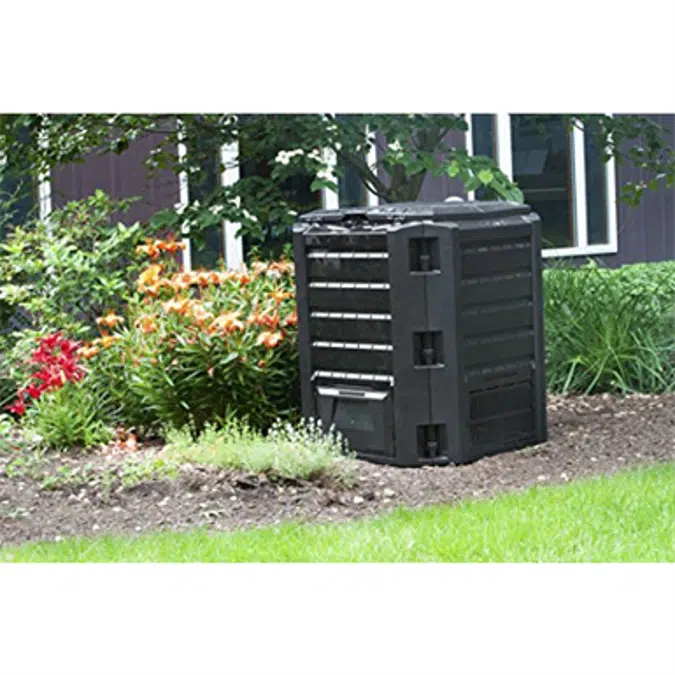 Good Ideas CW-ECOS Compost Wizard Eco Square Composter, Black