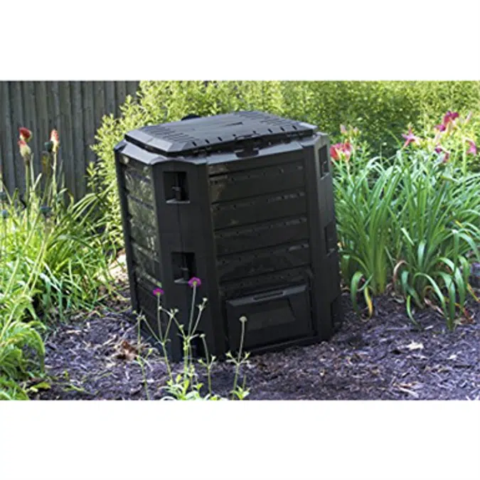 Good Ideas CW-ECOS Compost Wizard Eco Square Composter, Black