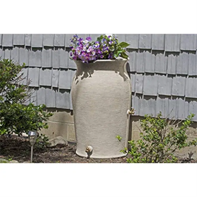 Good Ideas IM-AMP050-SAN Impressions Amphora 50 Gallon Saver-Sandstone Rain Barrel