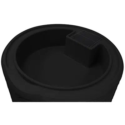 画像 Good Ideas Imp-L50-Blk Impressions Palm Rain Barrel, 50 Gallon, Black