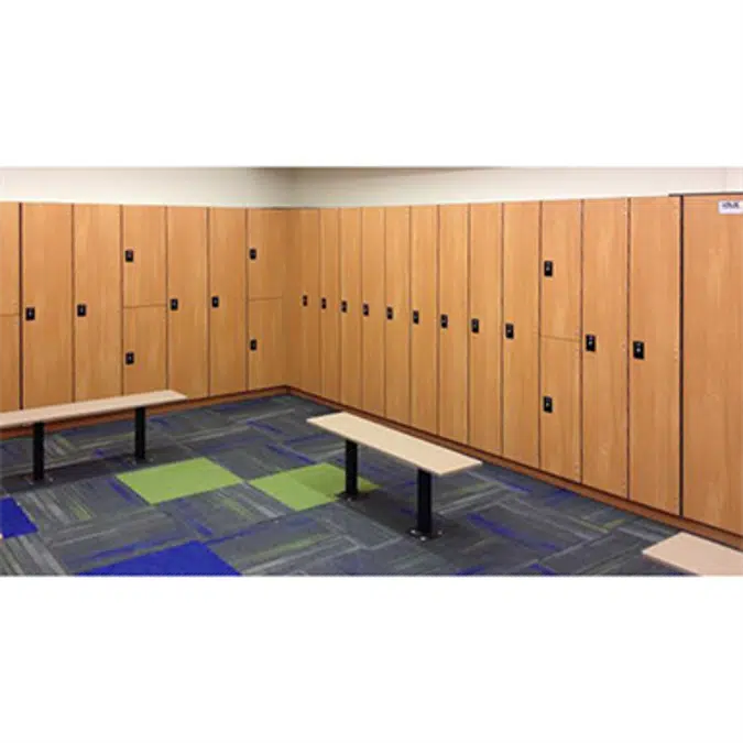 Phenolic Lockers 2 Tier Wood