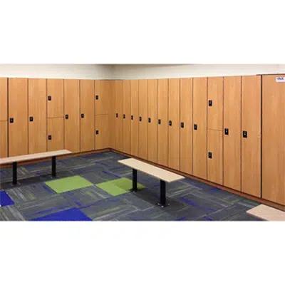 Phenolic Lockers 1 Tier Wood için görüntü