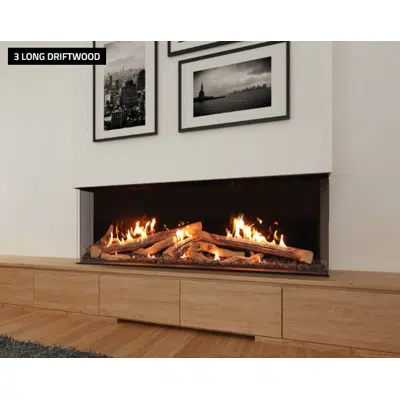 Image for Wilderness Three Sided Fireplace 68H
