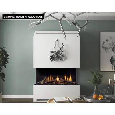 Image for Wilderness Three Sided Fireplace 51H