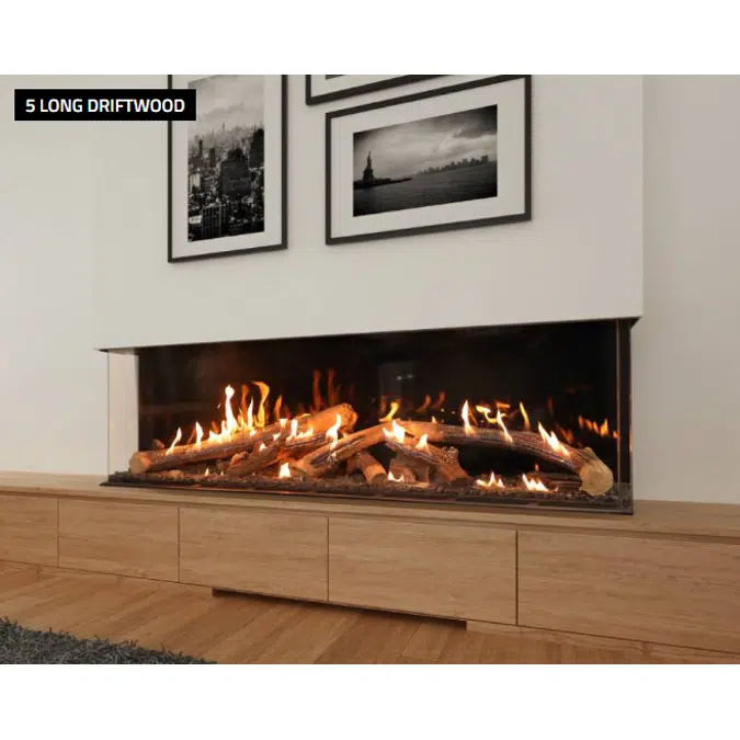 Wilderness Three Sided Fireplace 77H