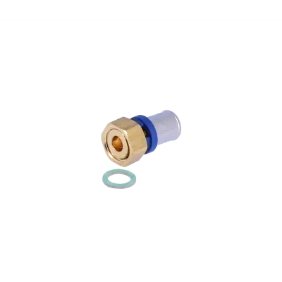 Image for 5T00.C7 STRAIGHT FITTING WITH LOOSE NUT AND FLAT WASHER