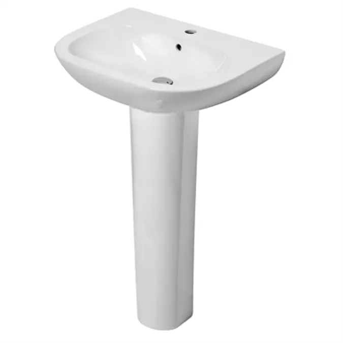 BIM objects - Free download! Pratica cm 64,5 wall-hung on pedestal 1 ...