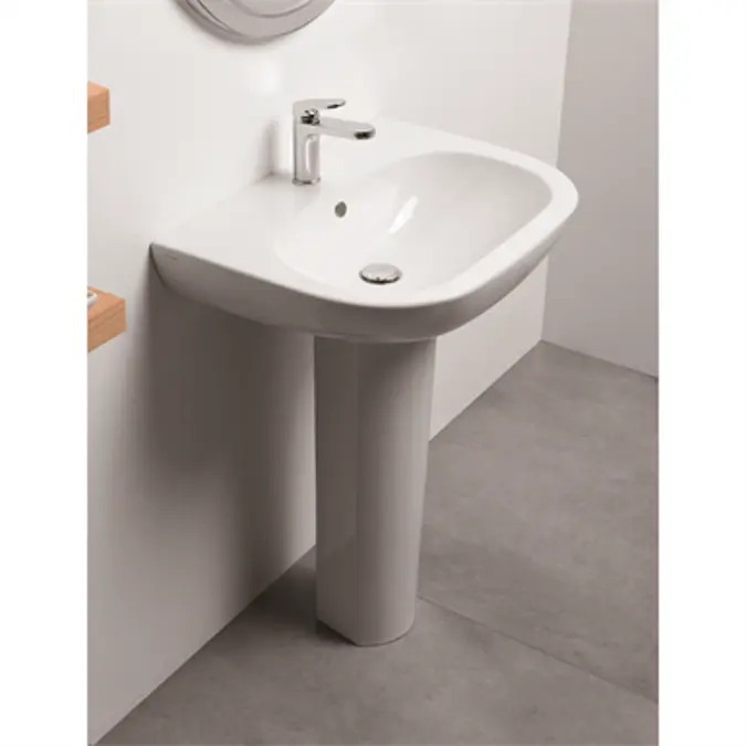 BIM objects - Free download! Pratica cm 64,5 wall-hung on pedestal 1 ...