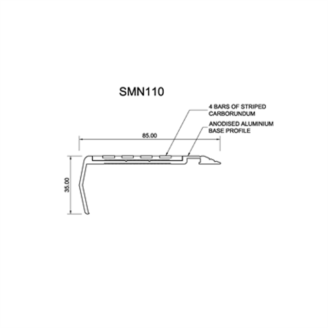 SMN110 Stair Nosing Profile