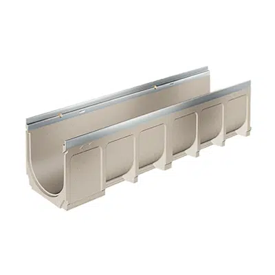 imagen para T1700-PB-13 8″ Internal Width Polymer Concrete Channel with Galvanized Steel Edge Rail