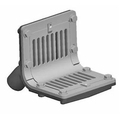 Image for R1330 Scupper Drain with Flat Grate and No Hub Outlet