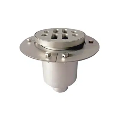 imagen para P3060 6″ Round, Adjustable Type 316 Stainless Steel Fabricated Floor Drain