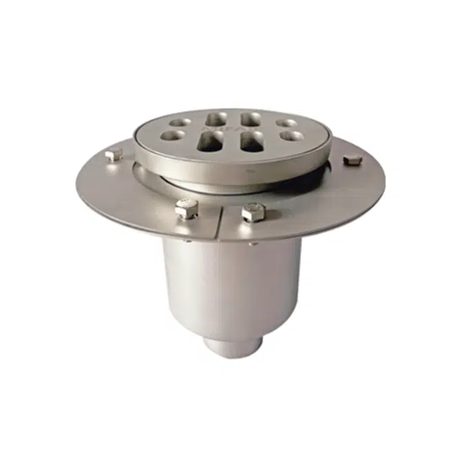 P3060 6″ Round, Adjustable Type 316 Stainless Steel Fabricated Floor Drain