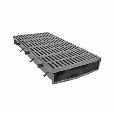 Image for T2400 24″ Wide, Presloped Fabricated Steel Trench Drain System