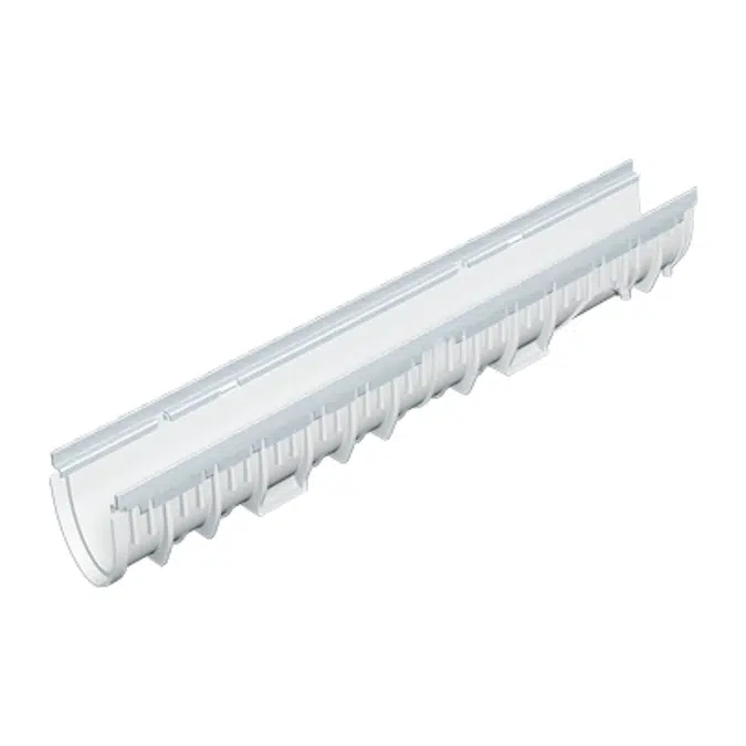 T1400-PB-13 4″ Glass Reinforced Plastic (GRP) Channel with Galvanized Steel Edge Rail