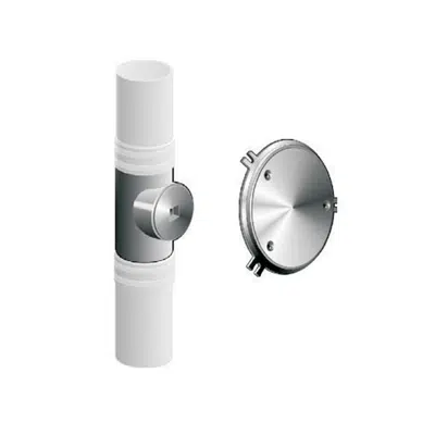 bild för C1460-R Cast Iron Stack Cleanout with Plug and Round Cover