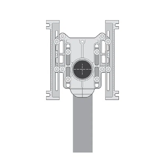 MC-13D Double, Adjustable Water Closet Carrier with Side Inlets