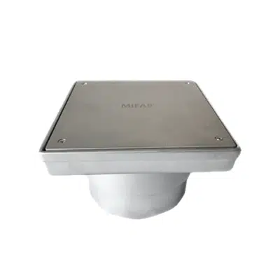 Image pour P7080-S 8" Square, Type 316 Stainless Steel Fabricated Industrial Floor Cleanout