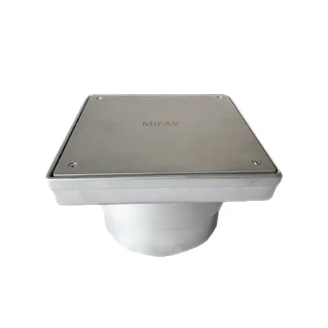 P7080-S 8" Square, Type 316 Stainless Steel Fabricated Industrial Floor Cleanout