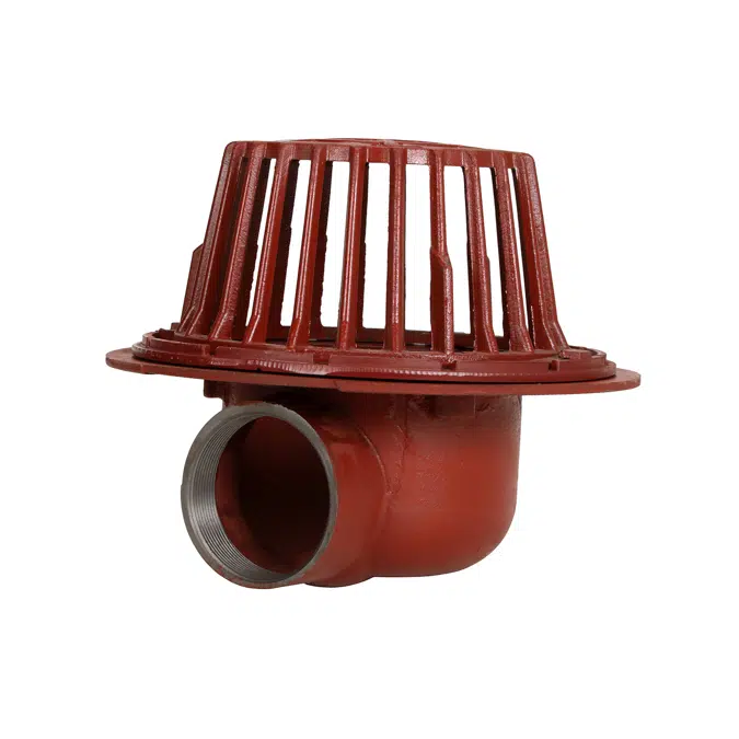 R1200-90 Large Sump Roof Drain with Side Outlet