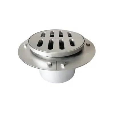 imagen para P3080 8″ x 8″ Round, Adjustable Depth, Type 316 Stainless Steel Fabricated Floor Drain
