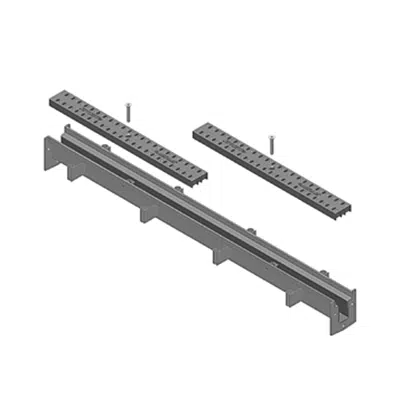 Image for T250 2 1/2″ Wide, 3″ Deep Trench Drain Body & System