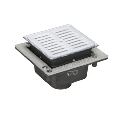 画像 FS1520-FL Floor Area and Indirect Sanitary Waste Drain 8″ x 8″ x 6″ with Flange