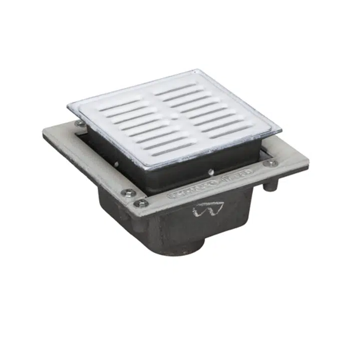 FS1520-FL Floor Area and Indirect Sanitary Waste Drain 8″ x 8″ x 6″ with Flange