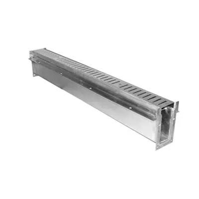 画像 T5000-300 3″ Wide, Aluminum Trench Drain Body & Grate